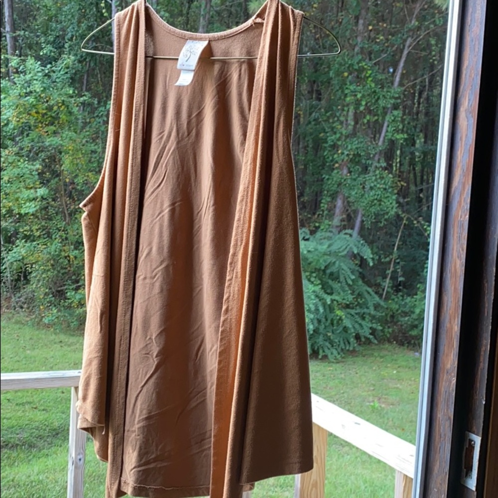 Tan shirt